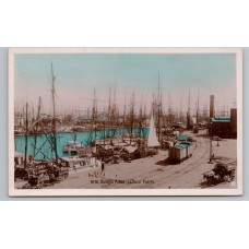 CIUDAD DE BUENOS AIRES LA BOCA PUERTO BARCOS ANTIGUA TARJETA POSTAL